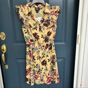 Yellow floral sundress